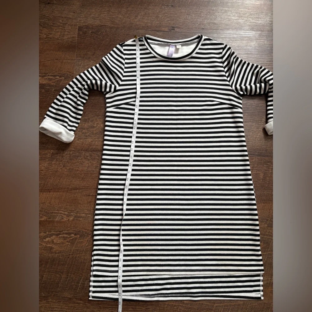 ALYA tunic sweatshirt dress casual cute nautical vacation preppy sz M EUC
